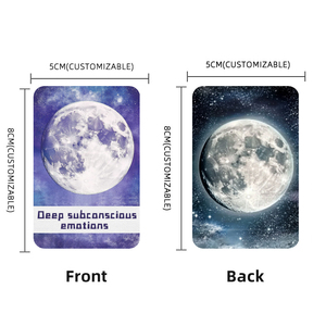 Fabbrica sorgente Custom luna mistero tarocchi produttore di stampa personalizzata 72 pezzi gioco di carte con materiale cartaceo - Product Image 3