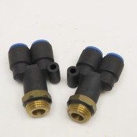 3/8 Bspt X 5/8" Push to Connect Wye Y Fitting Paket 2 buah, Baru, Asli, Tersedia, dengan Garansi Satu Tahun.