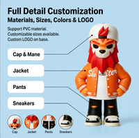 Fabricante de Figuras de Acción Personalizadas ZXL, Estatua Coleccionable de León de PVC, Cumple con los Estándares Globales de Juguetes, Venta al Por Mayor, Regalo Decorativo