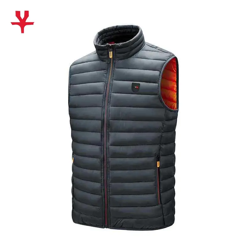 Winter Wholesale Streetwear Sublimation Puffy Normal Sports Wash Men Coats Striped Jacket Vest