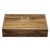 Boîte à bouteille d'huile de parfum en bois de luxe personnalisée avec joli insert en velours taille et logo personnalisés
