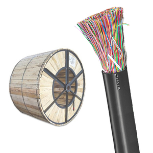 Cable de teléfono aéreo autoportante relleno de gelatina subterránea, 2 pares rjll plano de 8 núcleos trenzados, precio de rollo de 100m - Product Image 2