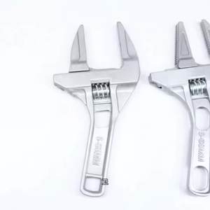 Clé à molette réglable Mingcheng 95 mm, mâchoires lisses, en alliage d'aluminium, outil de réparation pour plomberie de salle de bain - Product Image 1