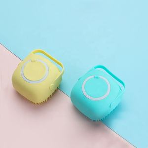 فرشاة من السيليكون الناعم سهلة التعبئة لمنتجات الحيوانات الأليفة فرشاة الشامبو لتدليك القطط والكلاب - Product Image 4