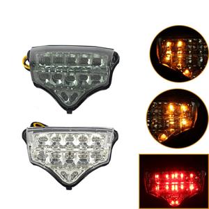 Feu arrière réglable 2014-2019 LED frein de moto feu arrière jaune feu arrière pour Yamahas FZ600 FZ6 12V tension - Product Image 2