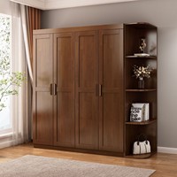 Armoire amovible en bois massif Dongma Nordic, style moderne et simple, multi-portes battantes, organisateur de vêtements pour chambre à coucher, mobilier de maison, fabrication chinoise