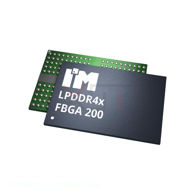 Memory LPDDR4X 8GB 256MX16 2133MHZ FBGA Buy Online Electronic Components Authorized Distributor 200 VFBGA IM4G16L4JCBG-046I