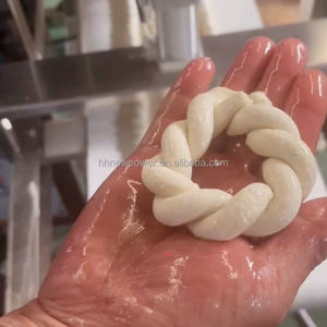 Machine de fabrication de bretzels doux fleurs de chanvre Twist snack machine de fabrication de pâte de bretzels frite à vendre - Product Image 2