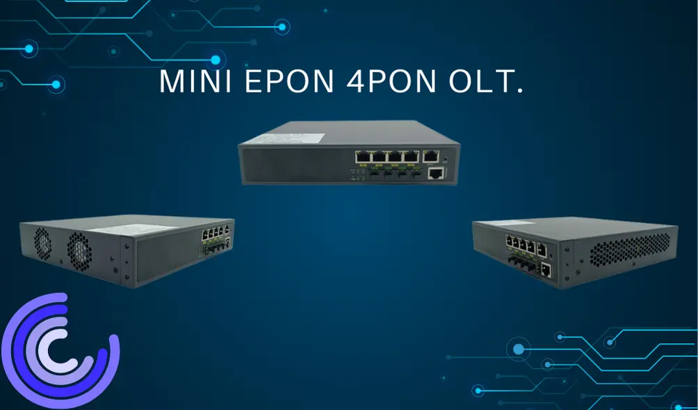 Mini epon 4pon OLT FTTH thiết bị sợi quang mini epon OLT 4 cổng 1U