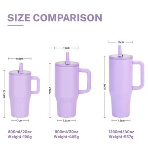 Vaso Térmico de Doble Capa con Aislamiento al Vacío de 40 oz, Diseño a Prueba de Fugas, Plegable y Portátil, Apto para Lavavajillas/Microondas, Color de Moda 2025 - Product Image 2
