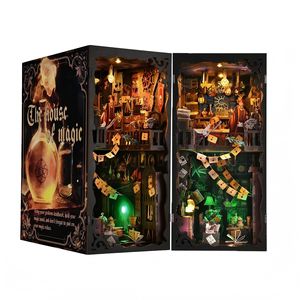 Hamaileon SL08 herry poutter <span class=keywords><strong>Book</strong></span> Nook, ชุดบ้านตุ๊กตา DIY, ชุดแบบจำลอง, ชุดโมเดลหนังสือหัตถกรรม Nook ขนาดเล็กสำหรับผู้ใหญ่ - Product Image 1