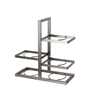 समायोज्य ऊंचाई काले धातु रसोई बाथरूम रैक आयोजक 8 + बर्तन धारक ढक्कन भंडारण शेल्फ लोहा सामग्री स्थायी प्रकार - Product Image 2