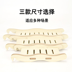 Crown Asia Hamster Wooden Climbing <b>Ladder</b> Wavy Design Playground Toy <b>Platform</b> For Cage Indoor Pet Furniture - Product Image 5
