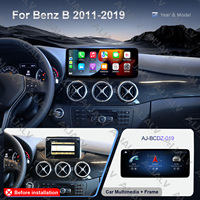 Écran stéréo de voiture Aijia 12,3 pouces, CarPlay sans fil, Android Auto, Wifi, GPS, écran tactile pour Mercedes Classe B 2011-2019, cadre de fixation