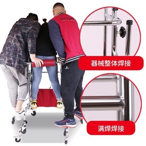 รถช่วยเดินแบบหกขา Xinzhongxiang โครงเหล็กกล้าคาร์บอนสูง รับน้ำหนักได้ 300 ปอนด์ อุปกรณ์ช่วยเดินสำหรับผู้สูงอายุ อุปกรณ์ฟื้นฟูสมรรถภาพ - Product Image 2