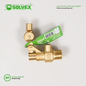 Valvola a Sfera in Ottone SOLVEX 1/2 3/<span class=keywords><strong>4</strong></span> Controllo Manuale Idraulico del Livello dell'Acqua Valvola a Sfera per Gas con Attacco Maschio e Femmina - Product Image 4