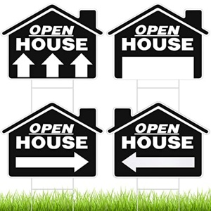 Hot Sell Custom Size Dog Poop Cleanup Courtyard Ground <b>Sign</b> Double Sided Corrugated Plastic H-Shaped Metal Bracket Stake Free - Product Image 1