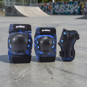 Conjunto de Equipo de Protección Profesional Personalizado para Skateboarding, Protectores de Patinaje, Rodilleras - Product Image 3