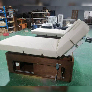 Table de massage <span class=keywords><strong>électrique</strong></span> de luxe à 3 moteurs pour salon de beauté, <span class=keywords><strong>lit</strong></span> de soin des cils, hauteur réglable, infrarouge, <span class=keywords><strong>lit</strong></span> de spa facial - Product Image 3