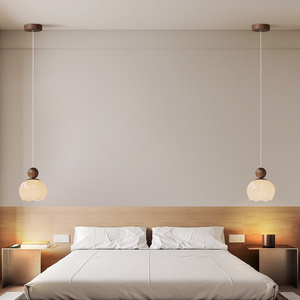 Modern Metal Pendant <b>Light</b> with Glass <b>Shade</b> Cold <b>White</b> LED Living Room <b>Ceiling</b> Lamp Sensor Control 3500K 3-Year Warranty - Product Image 2