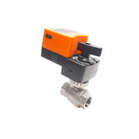 Vannes Winvall 11/4'' 11/2'' 2'' FCU 2 voies en acier inoxydable SS304, vanne à boisseau sphérique motorisée en acier inoxydable pour le contrôle du débit d'eau, modulation 0-10V, 10N.m