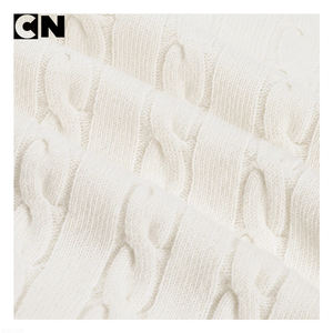 GRS Certification <b>Sweater</b> Manufacturer Custom logo <b>Men</b> Merino <b>Wool</b> Solid Pattern Guangdong Origin Pullover Ribbed Winter - Product Image 3