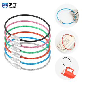 Wholesale Flexible Stainless Steel Wire Keychain Anti Corrosion Metal Wire <b>Key</b> <b>Ring</b> Portable <b>Key</b> Holder for Car <b>Bag</b> - Product Image 2