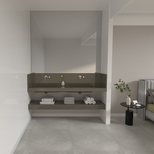 Ensemble de vanité de salle de bains ensemble de vanité de surface solide en acrylique intégral avec armoire de salle de bains en bois ensemble de lavabo de toilette salle de bains <span class=keywords><strong>wc</strong></span> - Product Image 3