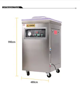 DUOQI dz-400 industrial commercial vacuum sealer cheese meat bread vegetable vacuum packing machine