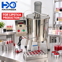 Machine de remplissage de pâtes avec trémie de mélange chauffée pour rouge à lèvres, baume à lèvres, cire, crème cosmétique, agitation uniforme et versement contrôlé