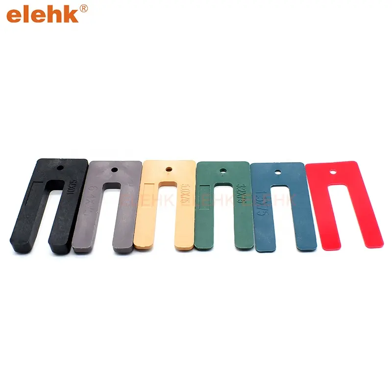 Elehk 3.2Mm U Horse Shaped Shims H Type Plastic Packers Plastic Building Packer Window Packer For Window