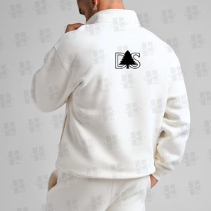 2026 Custom <strong>Men</strong> Plain <strong>Half</strong> <strong>Zip</strong> Fleece Knit Pullover Hoodie Sweatshirts High Quality 1/4 <strong>Zip</strong> Casual Hoodie Quarter <strong>Zip</strong> <strong>Jackets</strong> - Product Image 2