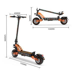 Trottinette électrique DRIVE DT10 300W à double motorisation, vitesse 70 km/h, longue autonomie, bras oscillant, pliable, 1800-2880Wh - Product Image 5