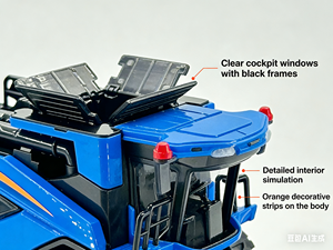 Tracteur <span class=keywords><strong>Moissonneuse</strong></span>-<span class=keywords><strong>batteuse</strong></span> <span class=keywords><strong>Jouet</strong></span> Dwi Dowellin - Échelle <span class=keywords><strong>1</strong></span>:<span class=keywords><strong>16</strong></span> - Comprend des accessoires pour la récolte du maïs et la tête de battage - Product Image 4