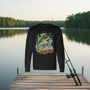 Camiseta de manga larga Reel Cool Pawpaw, regalo de pesca para papá - Product Image 3