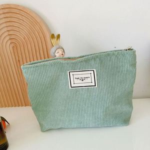 Bolsa de Cosméticos de Pana con Cierre de Cremallera, Estilo Moderno para Guardar Maquillaje y Productos de Belleza - Product Image 6