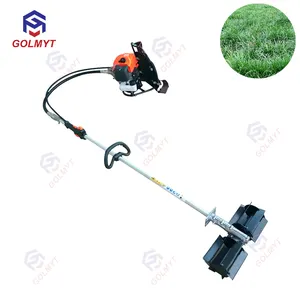 Professional 2 stroke multi function backpack mini power tiller weeder machine