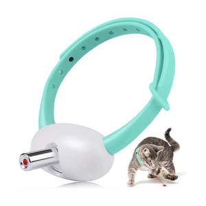 Juguetes Automáticos para Gatos con Luz LED, Cabezal Luminoso Alargado Mejorado, Juguetes Interactivos para Gatos de Interior, Collar Electrónico Portátil - Product Image 1