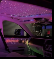 2025 nouvelle mise à niveau voiture ciel étoilé haut Starlight tête d'affiche Kit scintillant fibre optique luminosité lampe App contrôle lumière ambiante