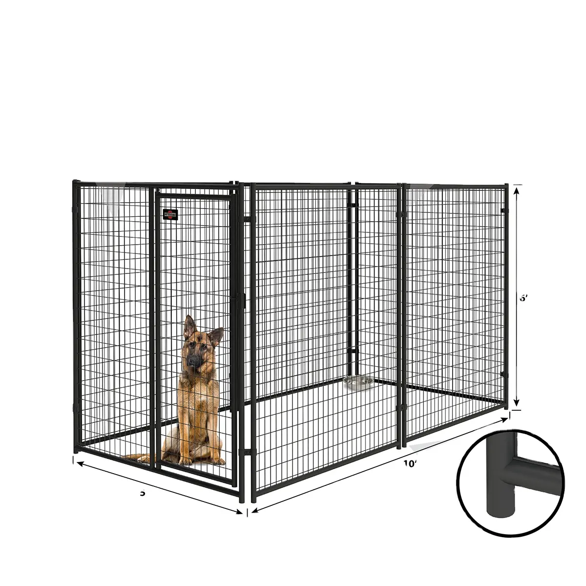 Großhandel individueller kommerzieller Metall-Haustierkäfig XL Hundekiste Hundekennel für draußen