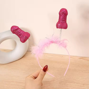 Hstyle all'ingrosso rosa Willy fascia da addio al celibato giocattoli per adulti copricapo sposa ragazza addio al nubilato bomboniere HS1808 per decorazioni per feste - Product Image 2
