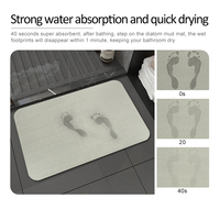 Tapis de bain Feepop, doux, absorbant, écologique, en diatomite et en daim, antidérapant, certifié ISO, personnalisable
