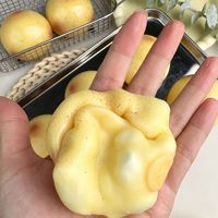 Jouets sensoriels anti-stress TPR non-rising en forme de blocs de citron, pomme de terre et mangoustan, pour soulager le stress, l'ADHD et l'autisme