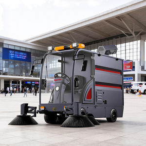 ST20 Ride on Road Broom Sweeping <strong>Machine</strong> Thoroughfare Corridor <strong>Sweep</strong> Tricycle Sweeper with Spray - Product Image 2