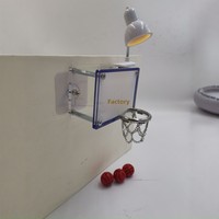 Mini jeu de basket-ball en acrylique pour table - Cadeau créatif pour collègues, amis, anniversaires - Design pop-up amusant 10x7,5cm