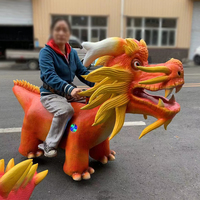 Oyun alanı sikke işletilen dinozor Montable eğlence oyunu yürüyüş Robot Gua Dino elektrikli araba dinozor kostüm sıcak satış açık