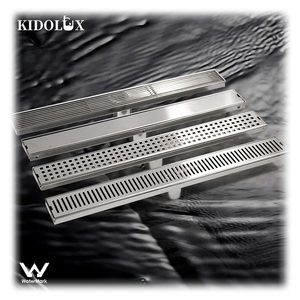 Drenaje Lineal Invisible <span class=keywords><strong>para</strong></span> Baño de Acero Inoxidable Kidolux Watermart, 600 mm de Largo, 600*68 mm, Canal de Ducha en Europa - Product Image 1