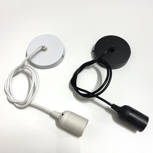 Support de lampe de plafond mural avec câble de <span class=keywords><strong>suspension</strong></span> pour ampoule, type bronze, cordon d'alimentation pour lampe - Product Image 2