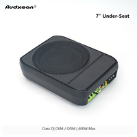 Subwoofer de voiture actif sous siège 7 pouces Classe D 220W RMS 400W Max 65mm Ultra Mince Allumage Automatique OEM ODM