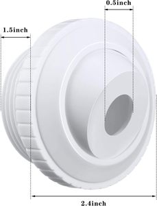 1-1/2 Zoll MIP-Gewinde 3/4 Zoll Pool-Jet-Düse SP1419d Durchfluss-Einlass Gerichtete Pool-Rücklaufdüse Werkzeuge & Zubehör - Product Image 2